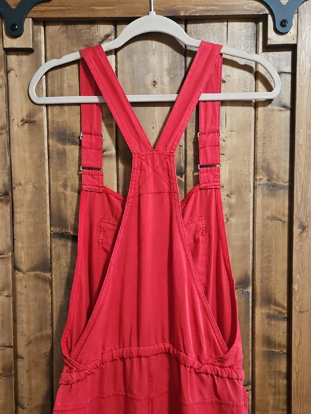 Wilfred Free Red Valletta Cropped Overalls Size S  NWOT - Picture 6 of 16